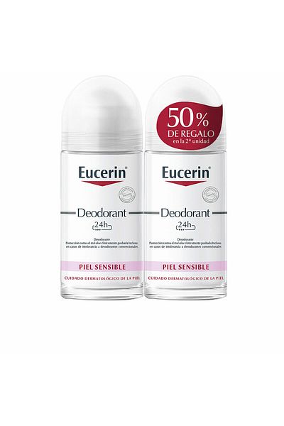 Eucerin Eucerin Roll-On Deodorant, 2 units