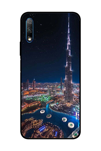 Covernex غطاء حماية لهاتف Honor 9X مع منظر ليلي لوسط المدينة