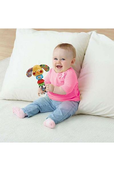 Duracell Toby puppy rattle toy, Vtech, multicolor