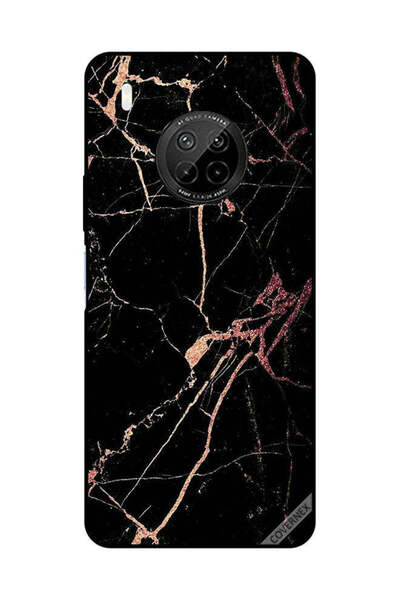 Covernex غطاء حماية لهاتف هواوي Y9A بنمط رخامي أسود