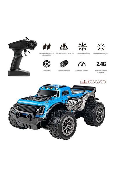 LIXADA High-Speed Off-Road Bigfoot Climbing Remote Control Toy Car For Ages 8+ Years