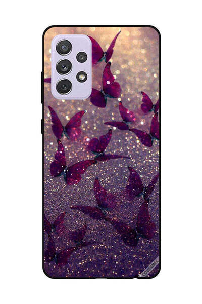 Covernex غطاء حماية لهاتف سامسونج جالاكسي A52 بنقشة فراشات لامعة