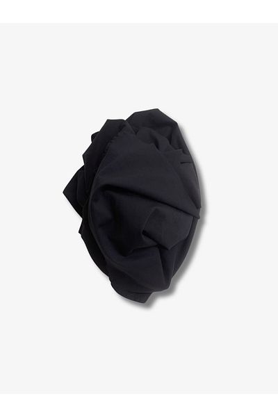 Yiğit Kumaş Flowing Flexible Suit Polyester Combed Fabric, Piece 75X140 cm Black Color