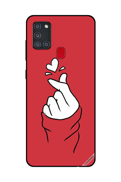 Covernex غطاء حماية لهاتف سامسونج جالاكسي A21S سناب لوف أحمر