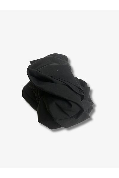 Yiğit Kumaş Flowing Flexible Suit Polyester Combed Fabric, Piece 220X150 cm Black Color