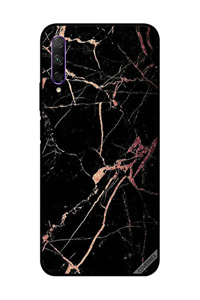 Covernex غطاء حماية لهاتف Honor 9X Pro بنمط رخامي أسود