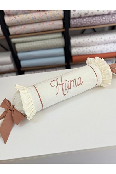 GAYE EV TEKSTİLİ %100 PAMUKLU OEKO-TEX SERTİFİKALI İSİMLİ NAKIŞ ŞEKER YASTIK