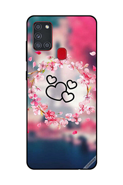 Covernex غطاء حماية لهاتف سامسونج جالاكسي A21S قلوب سوداء