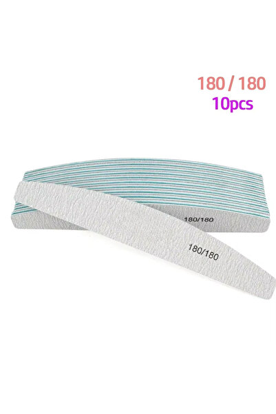 Choice NF02-180Grit-10PCS 10 قطع/مجموعة مبرد أظافر مزدوج الجوانب بحبيبات 80/1...