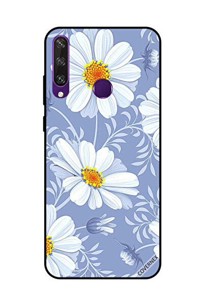 Covernex غطاء حماية لهاتف هواوي Y6P - زهور بيضاء مزهرة