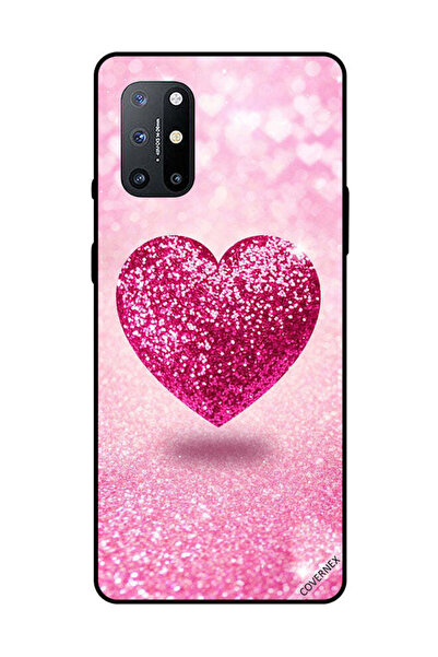 Covernex غطاء حماية لهاتف OnePlus 8T - قلب وردي لامع