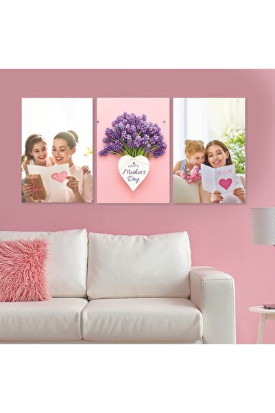 Marktna ثلاث لوحات خشبية ام دي اف بمقاس اجمالي 120x60