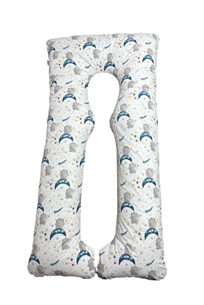 OEM Perna gravide, Ema,semiluna 3 in 1,forma literei U, husa detasabila, bumbac ranforce 100%, 135x75 cm