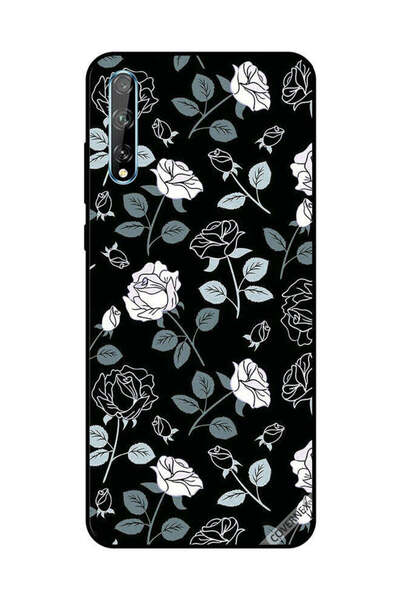 Covernex Protective Case Cover For Huawei Y8P/P Smart S B&w Floral Pattern