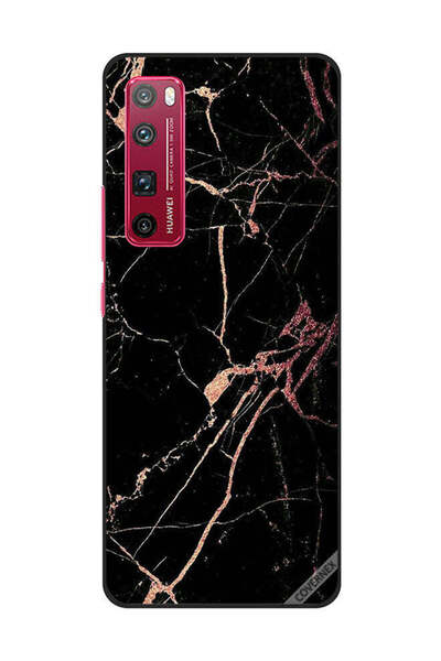 Covernex غطاء حماية لهاتف هواوي نوفا 7 برو بنمط رخامي أسود