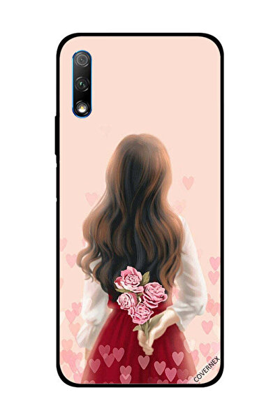 Covernex غطاء حماية لهاتف Honor 9X فتاة تخفي الزهور
