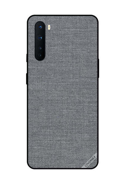 Covernex غطاء حماية لهاتف OnePlus Nord بنمط قماش رمادي