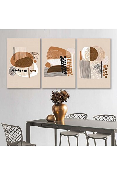 Marktna ثلاث لوحات خشبية ام دي اف بمقاس اجمالي 120x60