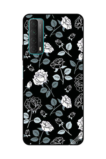 Covernex غطاء حماية لهاتف هواوي Y7A/P Smart 2021 بنقشة زهور باللونين الأبيض و...