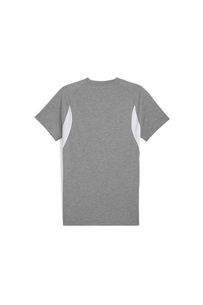 Puma TeamEvostripe Tee Ανδρικό μπλουζάκι casual 65995333 γκρι