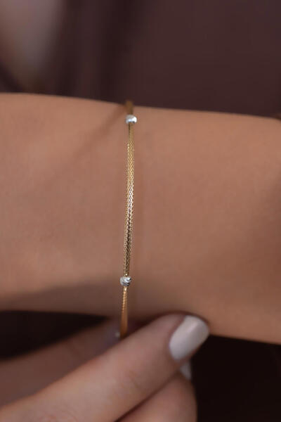 Bayar Gold 14 Ayar Altın İtalyan Dorikalı Kalze Bileklik