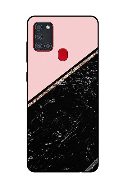 Covernex Protective Case Cover For Samsung Galaxy A21S Black Marble & Golden ...