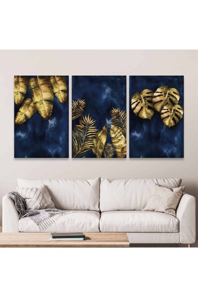 4gdran ثلاث لوحات خشبية ام دي اف مودرن مقاس 120x60 سم