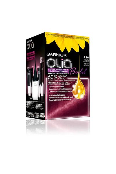 Garnier Vopsea de par permanenta fara amoniac, Garnier, Olia, 112 ml, 4.26 Violeta Electrico