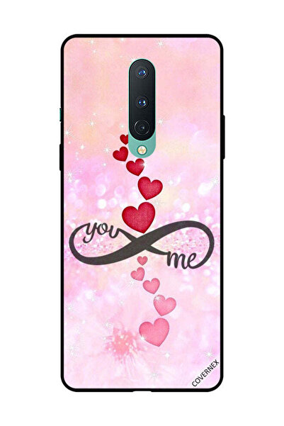 Covernex غطاء حماية لهاتف OnePlus 8 - قلوب حمراء ووردية - You Infinity Me