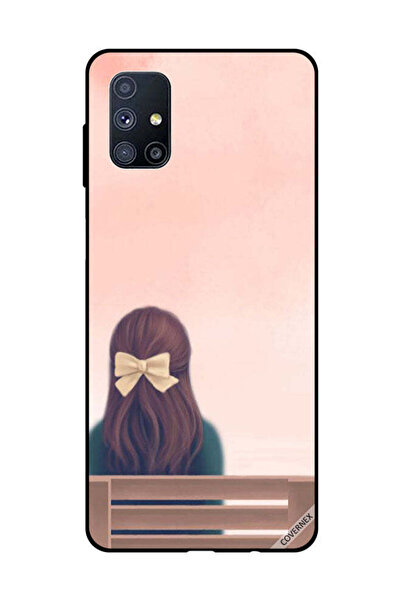 Covernex غطاء حماية لهاتف سامسونج جالاكسي M51 - فتاة جميلة على مقعد