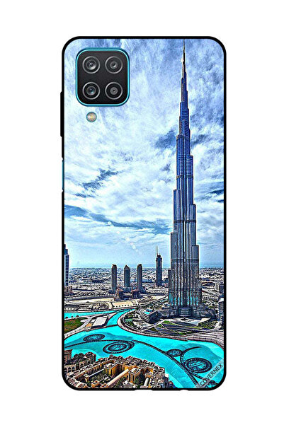 Covernex غطاء حماية لهاتف سامسونج جالاكسي A12/M12 برج خليفة - غيوم تلامس السحاب