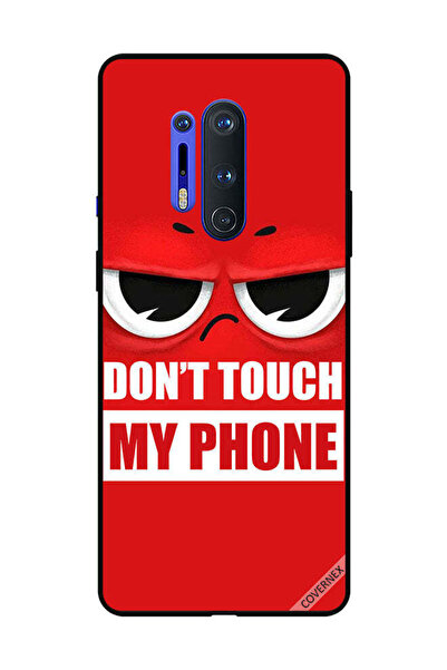 Covernex غطاء حماية لهاتف OnePlus 8 Pro - لا تلمس هاتفي - أحمر