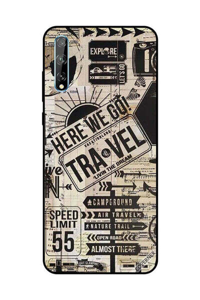 Covernex غطاء حماية لهاتف هواوي Y8P/P Smart S Here We Go Travel
