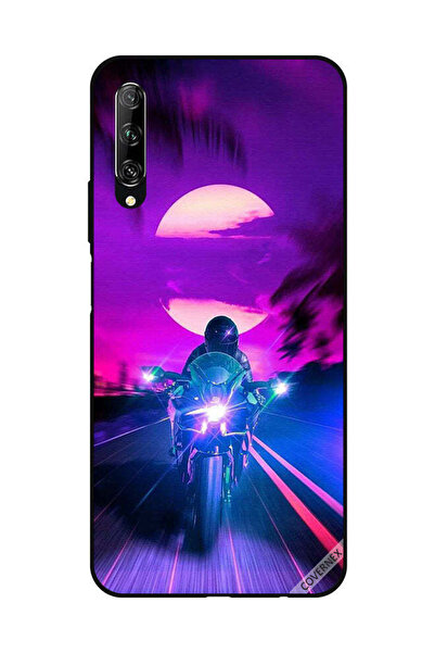 Covernex غطاء حماية لهاتف هواوي Y9S راكب الدراجة النارية يترك القمر خلفه