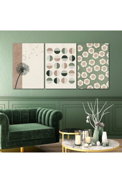 4gdran ثلاث لوحات خشبية ام دي اف مقاس 120x60 سم