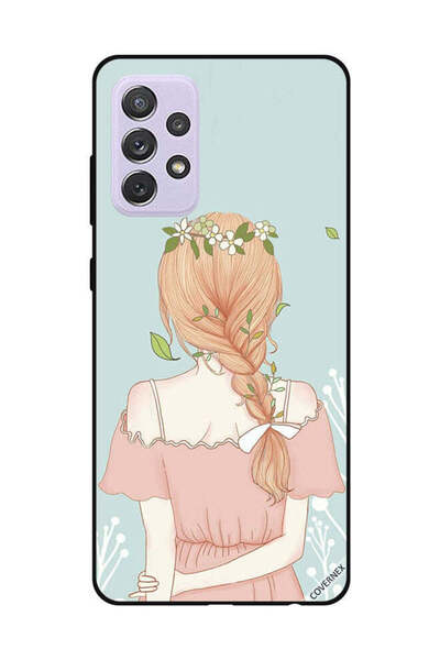 Covernex غطاء حماية لهاتف سامسونج جالاكسي A72 بفتاة واقفة بمظهر لطيف