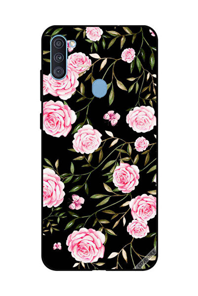 Covernex غطاء حماية لهاتف سامسونج جالاكسي A11، ورود وردية في باقات من الأوراق...
