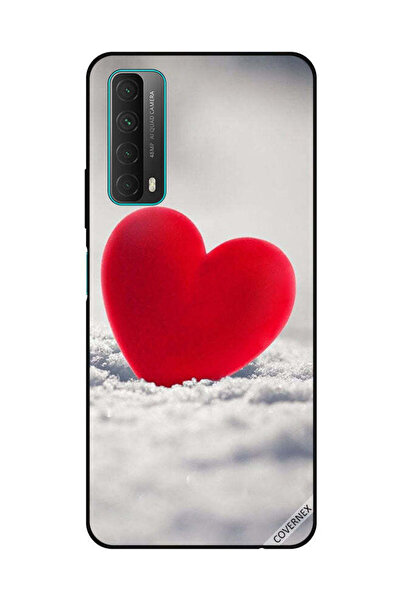Covernex غطاء حماية لهاتف هواوي Y7A/P Smart 2021 بتصميم قلب أحمر جميل