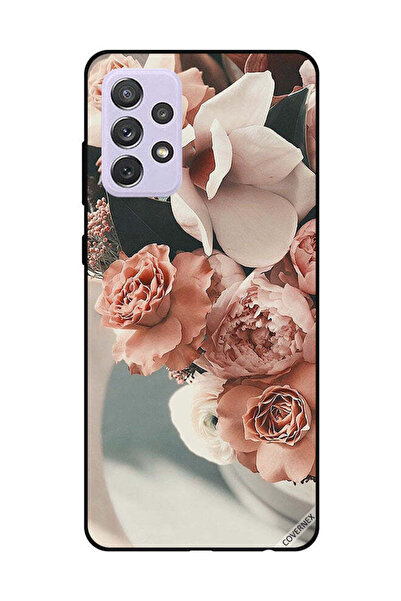 Covernex غطاء حماية لهاتف سامسونج جالاكسي A52 بنقشة زهور الخوخ