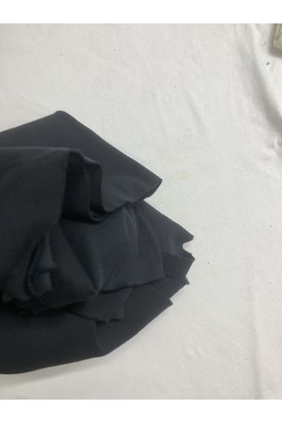 Yiğit Kumaş Ribana Fabric, Piece 90X200 cm Black Color