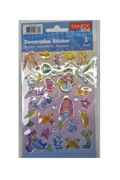 Tanex ملصقات سلسلة حورية البحر المنتفخة Tnx-27249
