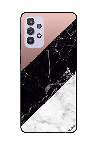 Covernex غطاء حماية لهاتف سامسونج جالاكسي A32 5G أبيض أسود رخامي بنمط عادي