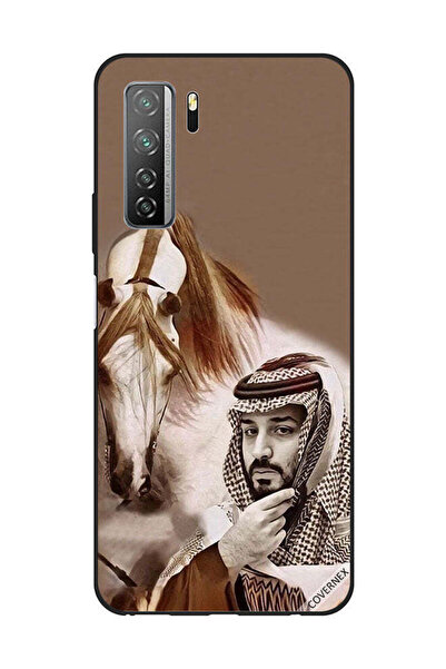 Covernex غطاء حماية لهاتف هواوي نوفا 7SE/P40 لايت 5G محمد بن سلمان أمام حصان