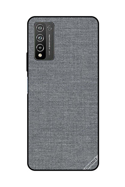 Covernex Protective Case Cover For Honor 10X Lite Grey Cloth Pattern