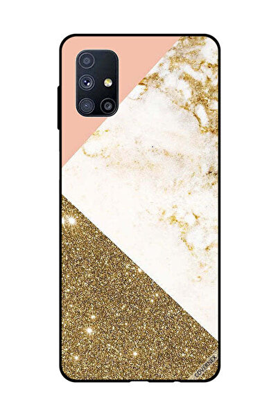 Covernex غطاء حماية لهاتف سامسونج جالاكسي M51 بنمط ذهبي لامع وغير لامع