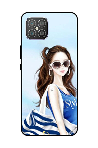 Covernex غطاء حماية لهاتف هواوي نوفا 8 SE - أزرق، بتصميم قميص