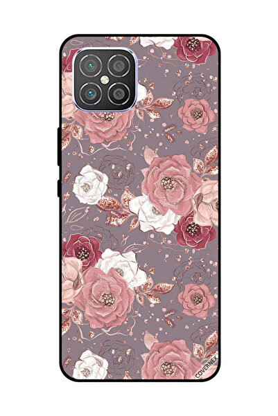 Covernex غطاء حماية لهاتف هواوي نوفا 8 SE بنمط زهور بلون الشوكولاتة