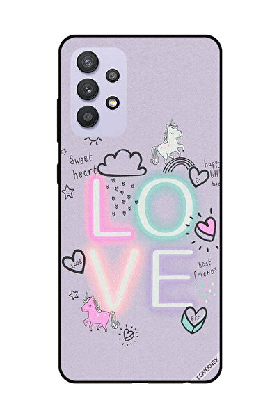 Covernex غطاء حماية لهاتف سامسونج جالاكسي A32 5G - قلب حلو، حب، يونيكورن