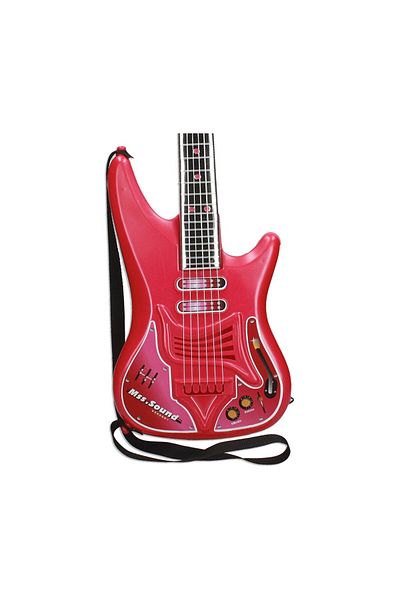 Dr. Rimpler Reig children's guitar with microphone, red