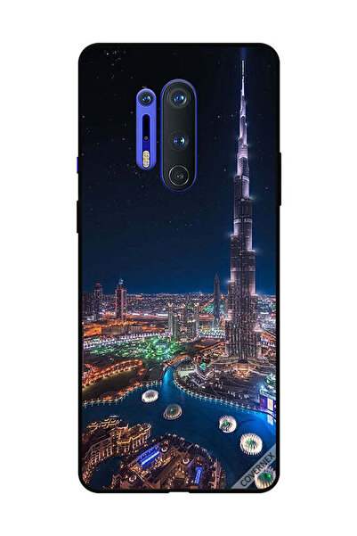 Covernex غطاء حماية لهاتف OnePlus 8 Pro منظر ليلي لوسط المدينة